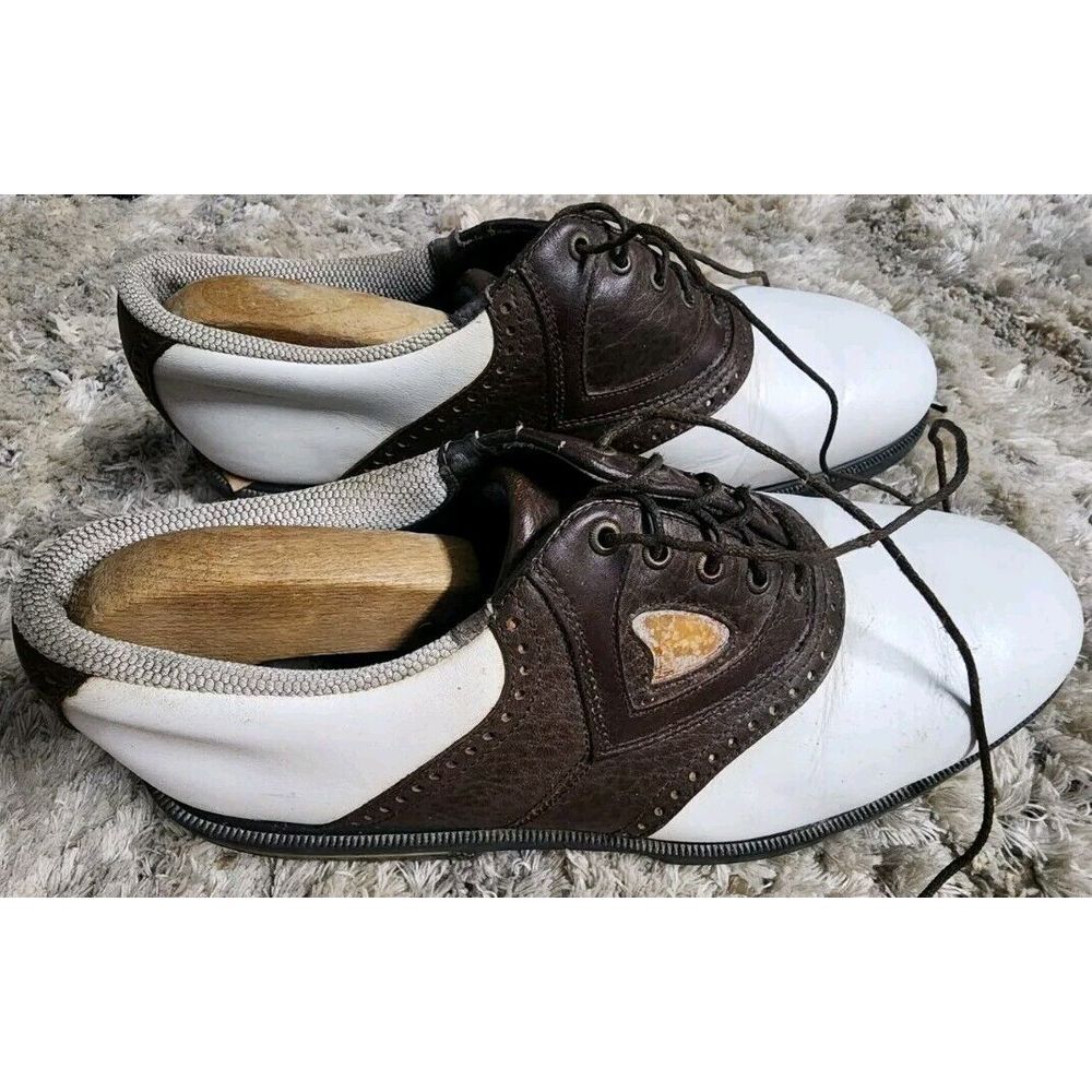 FootJoy Gel‎ Fusion Saddle Golf Shoes 59948 Mens Size 10 Opti Flex Suspension